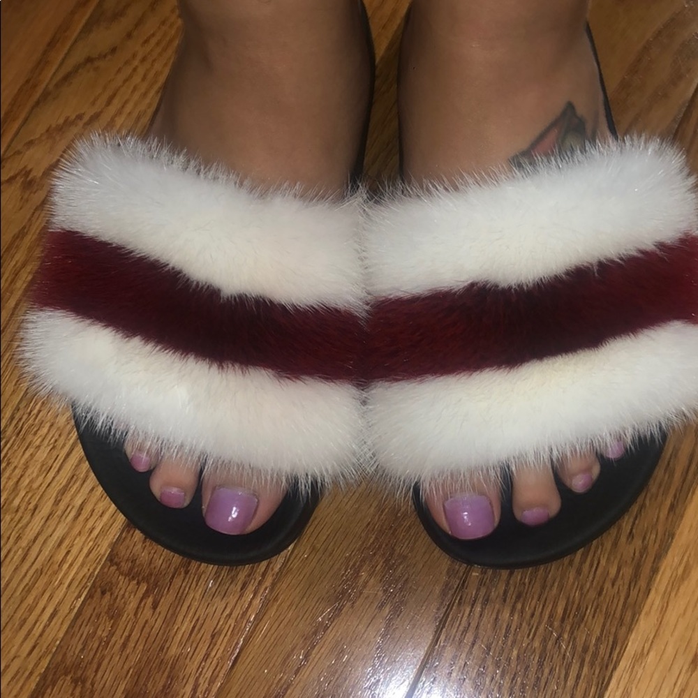 Givenchy Fur Slides